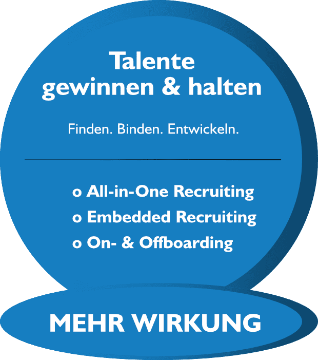 Kreatives Recruiting für Talente, On- & Offboarding, Entwicklung.