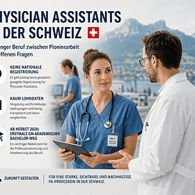 Infografik zu Physician Assistants in der Schweiz