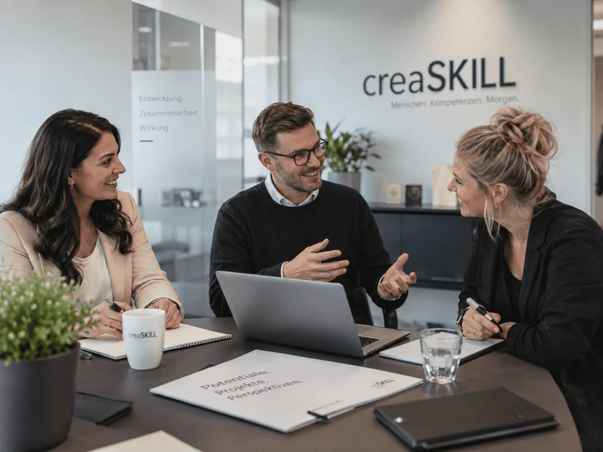 Beratungssituation bei creaSKILL